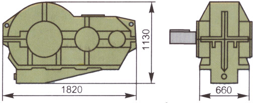 Редуктор специальный цилиндрический 1Ц2Н-560Ксп